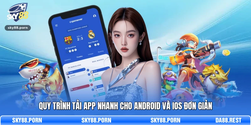 Quy trình tải app nhanh cho Android và iOS đơn giản