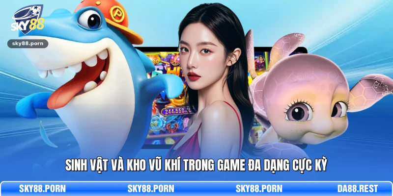Sinh vật và kho vũ khí trong game đa dạng cực kỳ